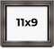 9x11 Deep Shadow Box Picture Frame with UV-Resistant Acrylic & Acid Free Backing, Available in 4 Finishes - Gold, Silver, Brown, White
